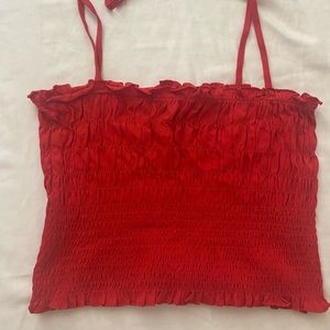 Cute red summer top